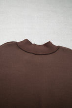 Load image into Gallery viewer, Coffee WWJD Mix Pattern Letter Graphic Exposed Seam Loose Plus Size Sweatshirt