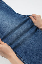 Load image into Gallery viewer, Sail Blue Acid Wash Pocket Detail Flare Jeans