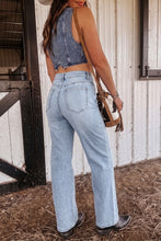Load image into Gallery viewer, Beau Blue Sparkle Detail Western Casual Shift Jeans
