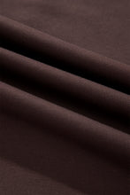 Load image into Gallery viewer, Coffee Solid Color Piping Trim Mock Neck Pullover Drawstring Pants Set