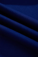Load image into Gallery viewer, Dark Blue Colorblock Polka Dot Contrast Trim Oversized Sweatshirt