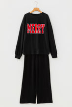 Load image into Gallery viewer, Racing Red MERRY Corded Long Sleeve Top and Pockets Pants Set
