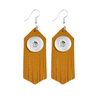 Load image into Gallery viewer, 18 or 20 MM Leather Tassel Earrings
