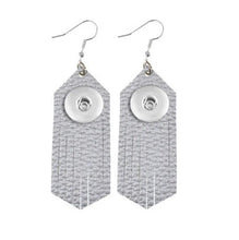 Load image into Gallery viewer, 18 or 20 MM Leather Tassel Earrings