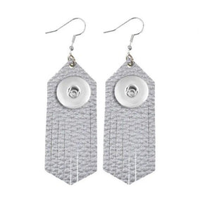 18 or 20 MM Leather Tassel Earrings