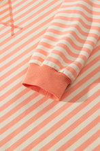 Load image into Gallery viewer, Grapefruit Orange Drop Shoulder Long Sleeve Pullover Elastic Waist Casual Short Set
