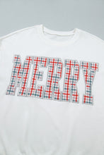Load image into Gallery viewer, Multicolour Plaid MERRY Holiday Long Sleeve Top and Shorts Set