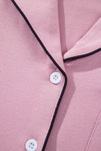 Load image into Gallery viewer, Delicacy Long Sleeve Colorblock Patchwork Two Piece Home Wear Lounge Set
