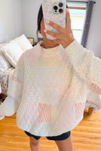 Load image into Gallery viewer, Multicolour Floral Patchwork Quilted Mock Neck Long Sleeve Top