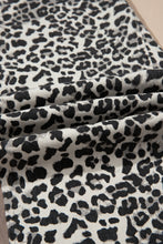 Load image into Gallery viewer, Khaki Leopard Print Drawstring Waist Straight Leg Jeans