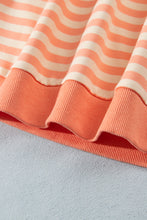 Load image into Gallery viewer, Grapefruit Orange Drop Shoulder Long Sleeve Pullover Elastic Waist Casual Short Set