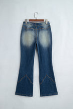 Load image into Gallery viewer, Sail Blue Pocket Detail Flare Leg Jeans