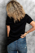 Load image into Gallery viewer, Black This mama prays Graphic Plain Tee