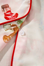 Load image into Gallery viewer, Pink Abstract Christmas Print Long Sleeve Two Piece Shift Lounge Set