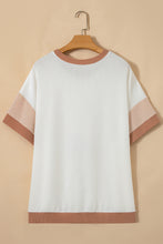 Load image into Gallery viewer, Apricot Bowknot Applique Plus Size Ribbed Top