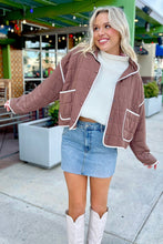 Load image into Gallery viewer, Old Rose Quilted Metal Button Pocket Jacket