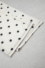 Load image into Gallery viewer, Beige Polka Dot Half Sleeve Loose Top Elastic Waist Casual Pants Set