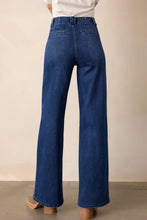Load image into Gallery viewer, Dirty blue Daily Fashion Straight Leg Mid-rise Shift Jeans