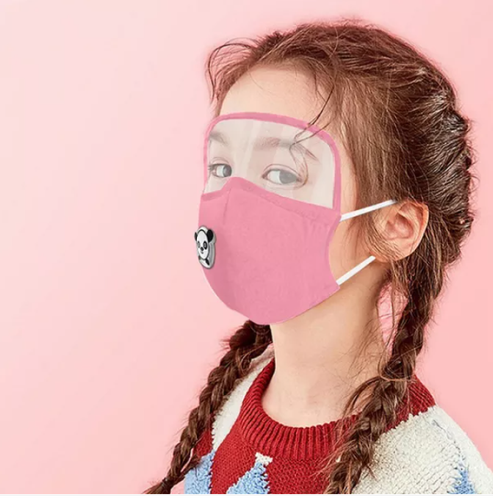 Kids Filter Respirator Mask with Eye Protection
