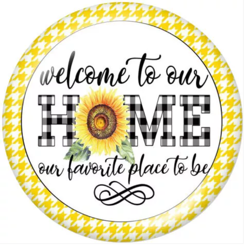 20 MM Yellow Gingham (Welcome to our home)