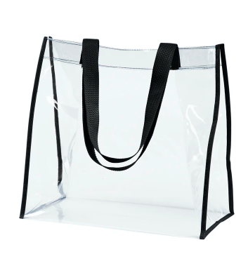 18 or 20 MM Snap Clear PVC Tote