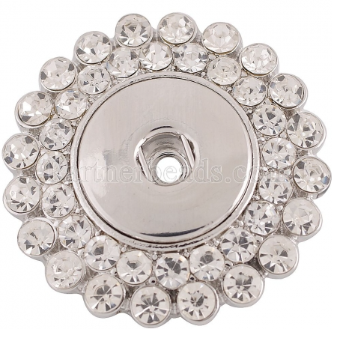 18 or 20 MM Round Double Rhinestone Brooch