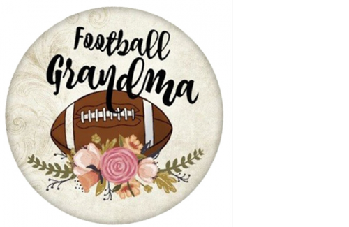 20 MM Football Grandma Enamel snap