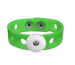 18 or 20 MM Junior Style Silicone Stretch Bracelet