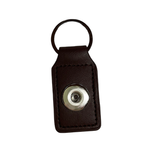 18 or 20 MM PU Leather Key Chain 1 Snap