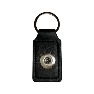 18 or 20 MM PU Leather Key Chain 1 Snap