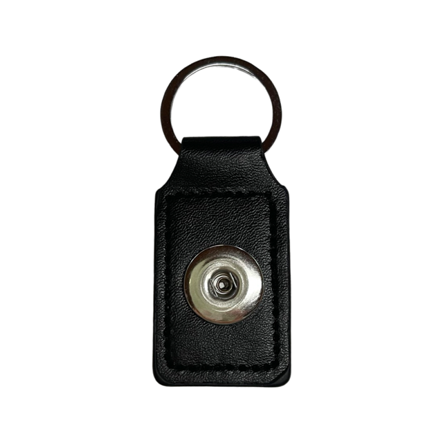 18 or 20 MM PU Leather Key Chain 1 Snap