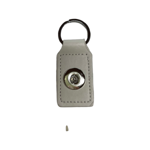 18 or 20 MM PU Leather Key Chain 1 Snap