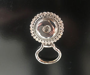 18 or 20 MM 1 Round Rhinestone Snap Eyeglass Holder