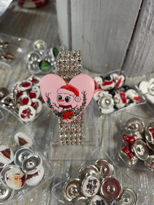 18 or 20 MM Heart Photo Resin Multiple Christmas Designs