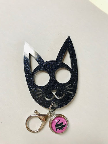 Stabby Cat Keychain