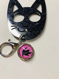 Stabby Cat Keychain