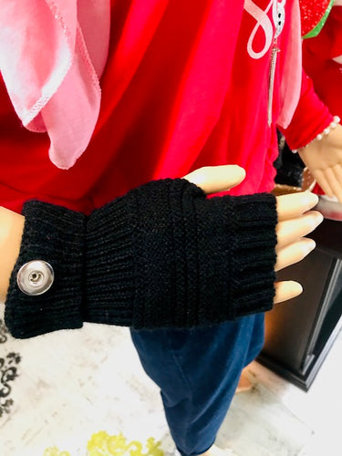 18 or 20 MM Snap Knitted Fingerless Glove