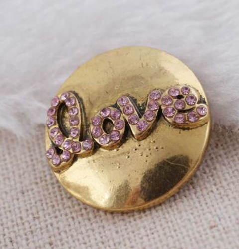 20 MM Gold Plated with Pink 