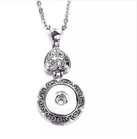 18 or 20 MM Silver Love Necklace