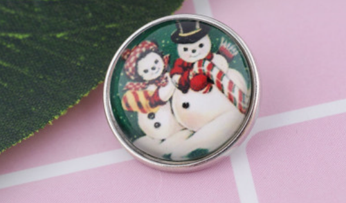 20 MM MR. and Mrs Snowman Glass