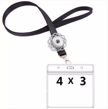 18 or 20 MM CDC Vaccination 4 X 3 inch Waterproof Card or ID Holder and 90cm Lanyard