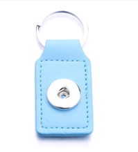 Load image into Gallery viewer, 18 or 20 MM PU Leather Key Chain 1 Snap