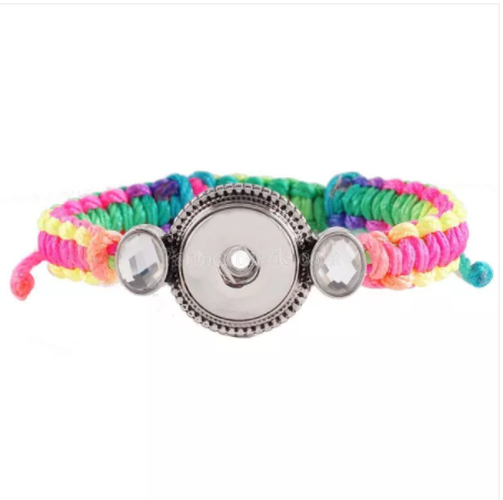 18 or 20 MM Handmade Rainbow Nylon Bracelet