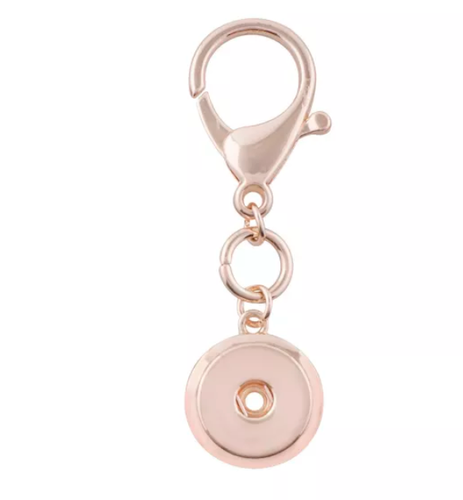 18 or 20 MM Rose Gold Plain Key Chain