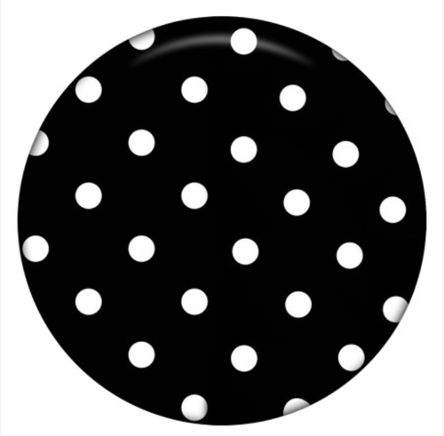 20 MM Black/White Polk A Dot