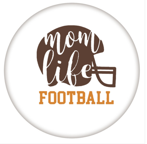 20 MM Mom Life Football Enamel