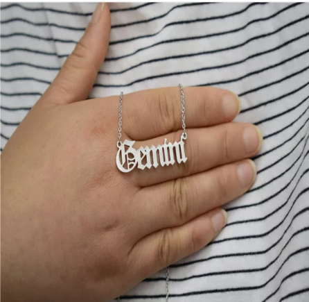 Stainless Steel Zodiac Sign 18 Inch Necklace