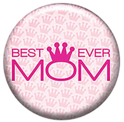 20MM Best Ever Mom Painted Enamel metal print snaps jewelry