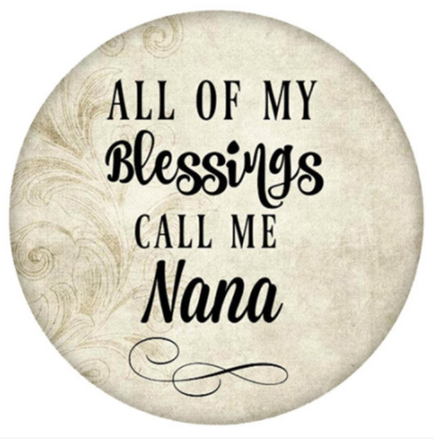20MM All My Blessings Call Me Nana print snaps jewelry
