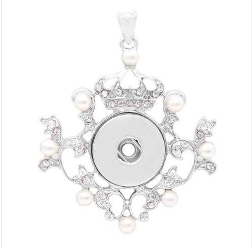 18 or 20 MM Crown and Pearl Pendant
